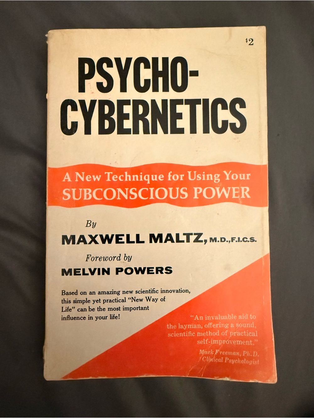 📚1960 Edition Psycho-Cybernetics by Maxwell Maltz Vintage Paperback Book